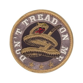 Rothco Don't Tread On Me Morale Patch with Hook Back, 3" Round