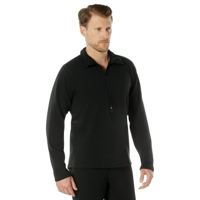 Rothco ECWCS Gen III Level II Mid-Weight Underwear Top - Mens, Black, Medium, 69