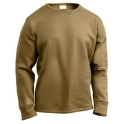 Rothco ECWCS Poly Crew Neck Top, Coyote Brown, L