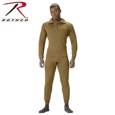 Rothco ECWCS Poly Zip Collar Shirts - Coyote Brown, Medium