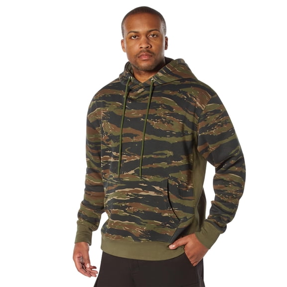 Rothco 30114 Men Every Day Pullover Hooded Sweatshirt, Tiger Stripe Camo - 2XL
