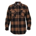 thumbnail image 1 of Rothco Extra Heavyweight Buffalo Plaid Flannel Shirt, Brown Plaid, 2XL, 1 of 9