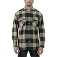 thumbnail image 1 of Rothco Extra Heavyweight Buffalo Plaid Flannel Shirt, Coyote Brown Plaid, 2XL, 1 of 6