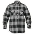 thumbnail image 1 of Rothco Extra Heavyweight Buffalo Plaid Flannel Shirt, Grey Plaid, 3XL, 1 of 7