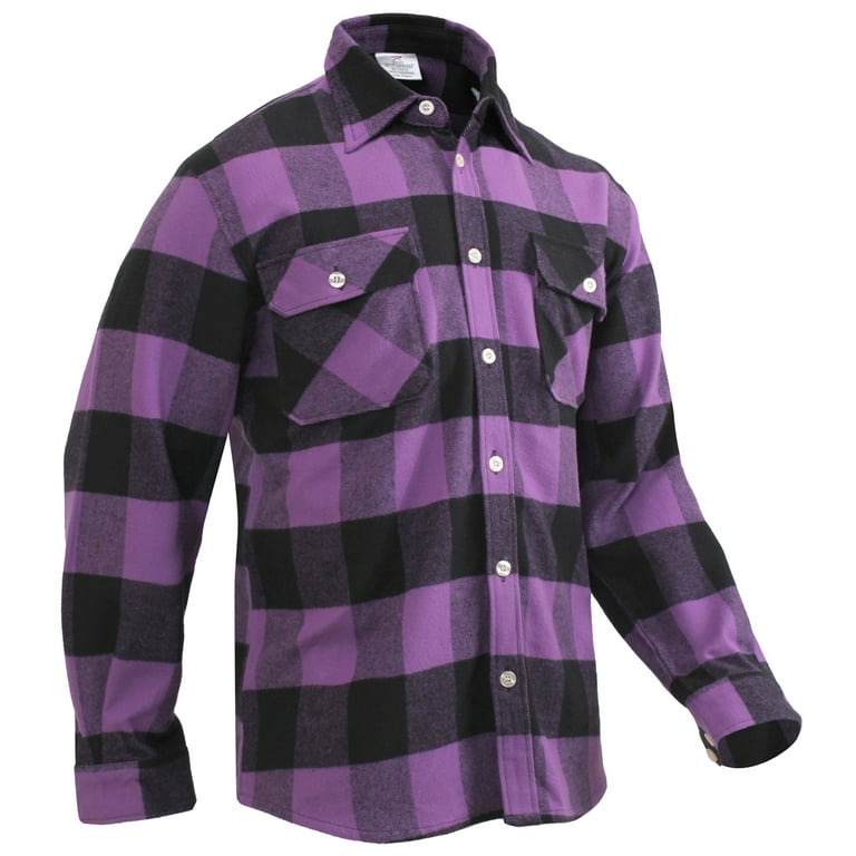 Purple and hotsell gold plaid shirt