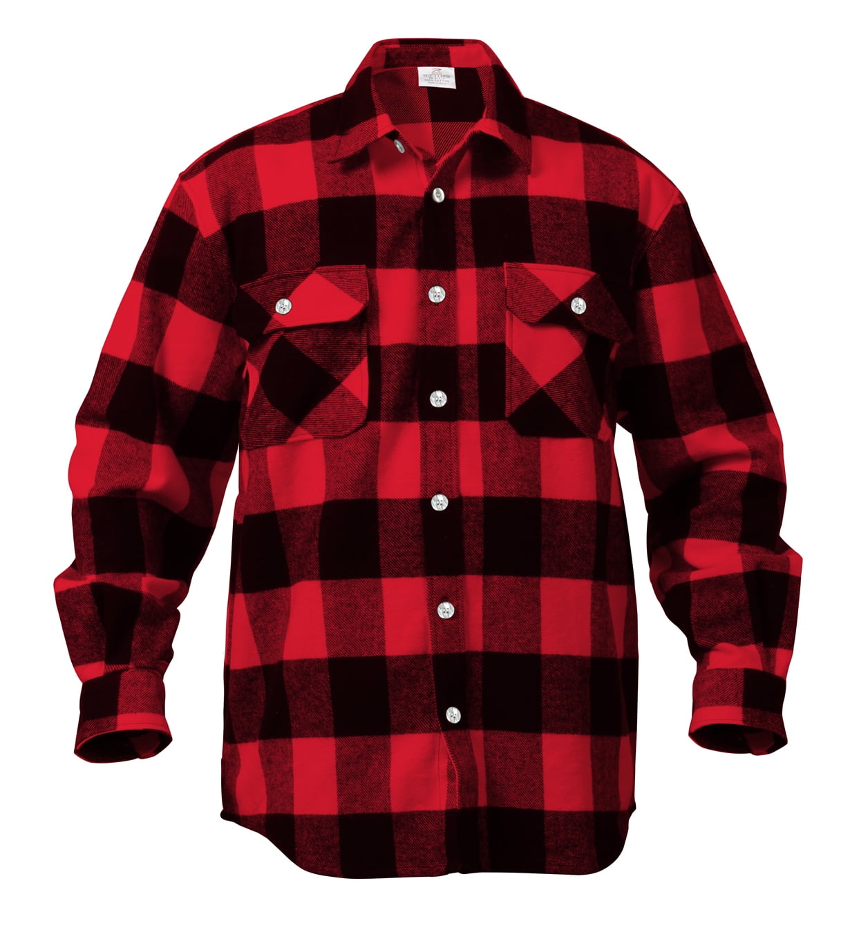 Rothco Heavyweight Lumberjack Buffalo Plaid 2XL Flannel Shirt, Red