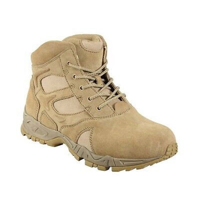 6 Inch Size Rothco Forced Entry 6 Inch Desert Tan Deployment Boots-5368 - Walmart ...