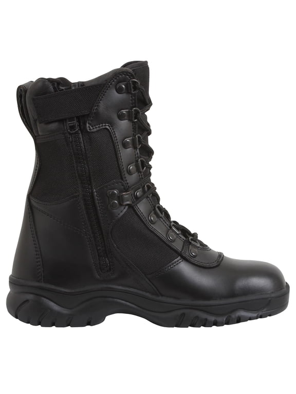 Rothco Black Forced Entry Side Zip Tactical Boots 5053