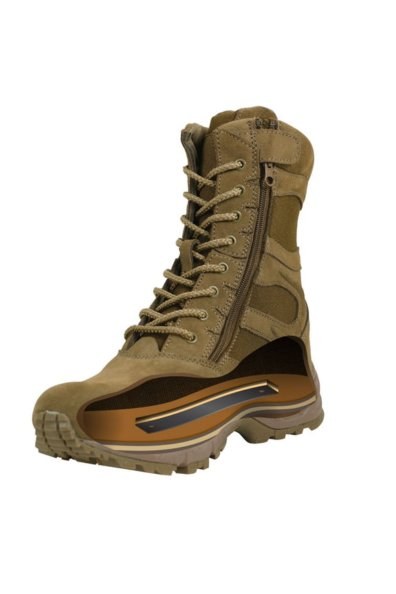 Forced Entry Deployment Boots With Side Zipper - 8 Inch