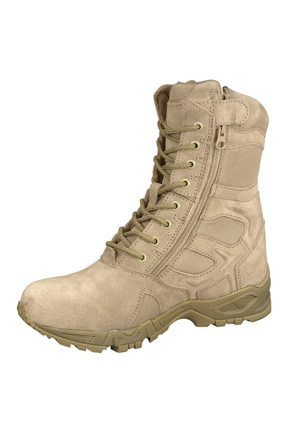 Forced Entry Deployment Boots With Side Zipper - 8 Inch