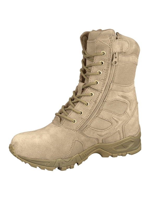 Forced Entry Deployment Boots With Side Zipper - 8 Inch