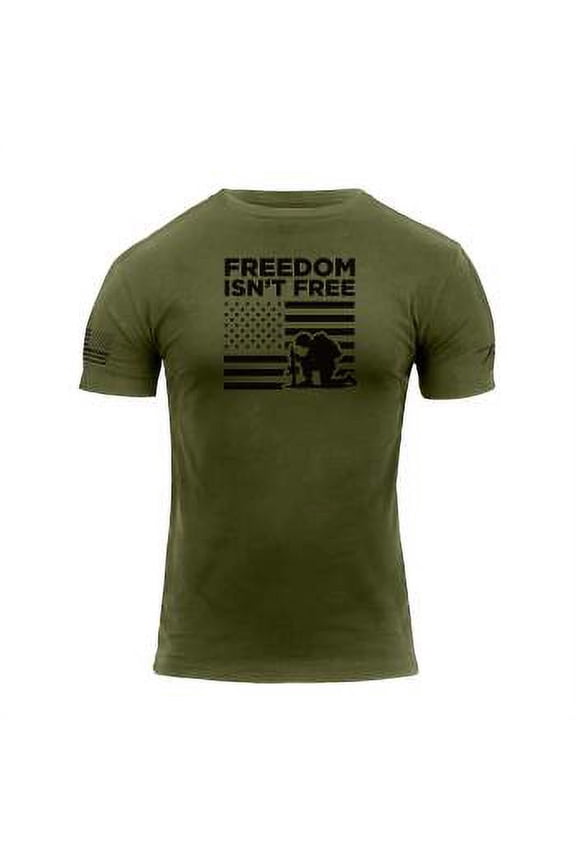 "Freedom Isn't Free" T-Shirt,Olive Drab,M