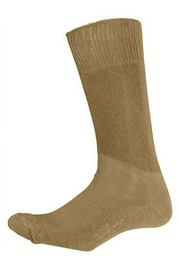 16897 G.I. Type Cushion Sole Socks, Coyote Brown - Extra Large