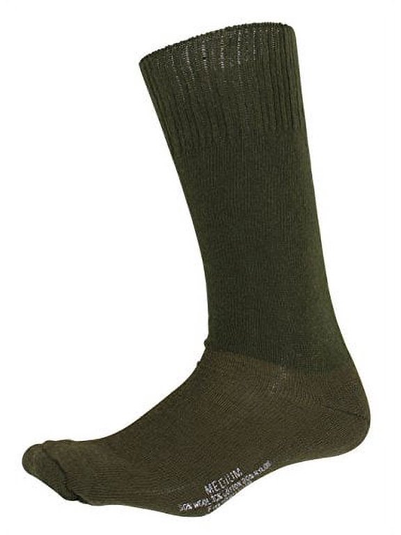 3504 G.I. Type Cushion Sole Socks, Olive Drab - Large