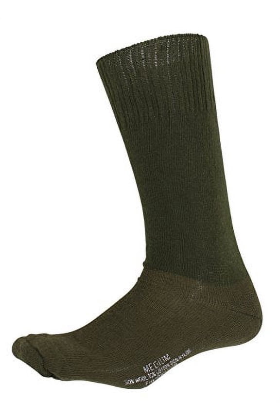3504 G.I. Type Cushion Sole Socks, Olive Drab - Large