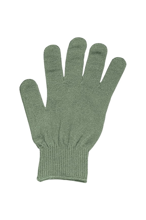 9638 G.I. Polypropylene Glove Liners, Olive Drab - One Size