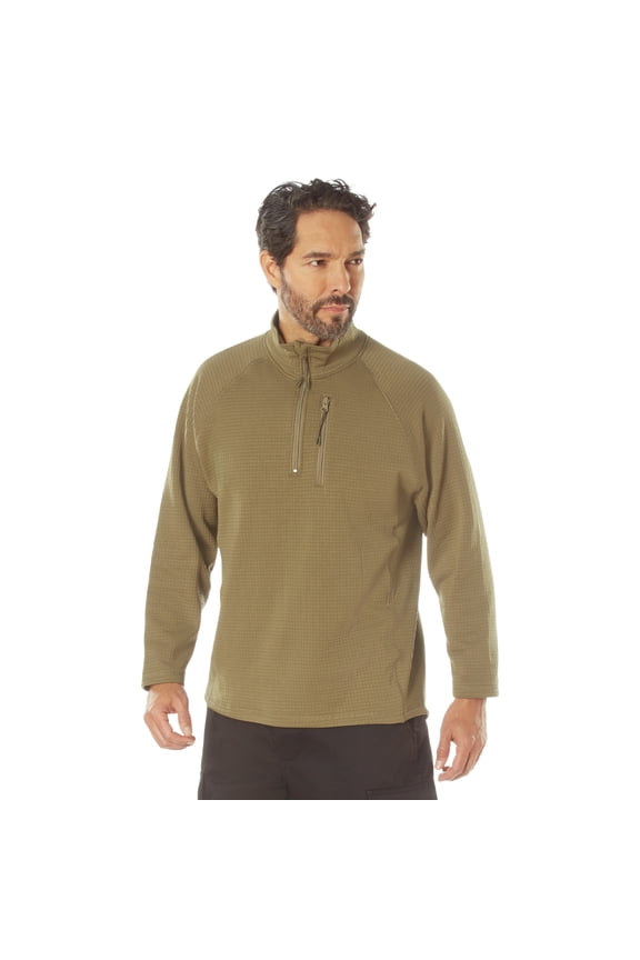 Grid Fleece Pullover