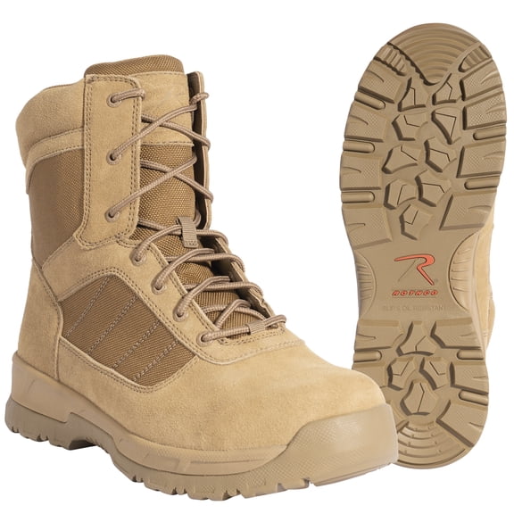 Rothco Guardian AR 670-1 Coyote Brown Composite Toe 8 Inch Tactical Boots | 9.5