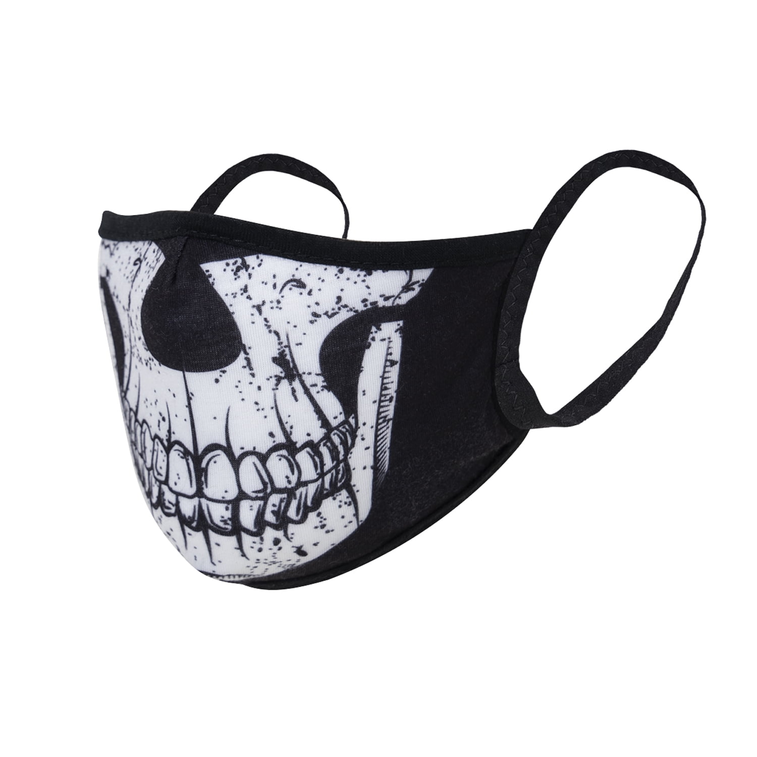 Skull 3-Layer Reusable Polyester Mask Face Rothco Half