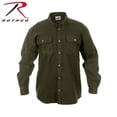 thumbnail image 1 of Rothco Heavy Weight Solid Flannel Shirt - Olive Drab, Large, 1 of 4
