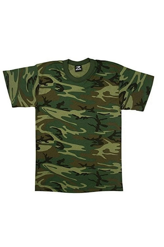 11285 Men Heavyweight Camo Short Sleeve T-Shirt - Small