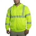 thumbnail image 1 of Rothco Hi-Vis Performance Zipper Sweatshirt - Safety Green, 1 of 4