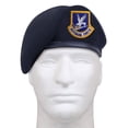 thumbnail image 1 of Rothco Inspection Ready Beret With USAF Flash - Midnight Navy Blue, 6.5, 1 of 2