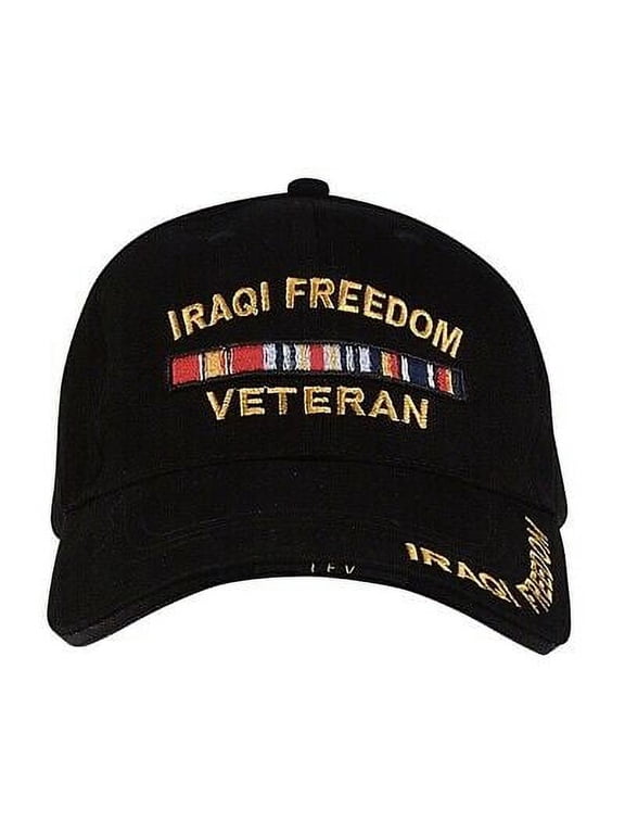 10830 Deluxe Iraqi Freedom Low Profile Cap, Black