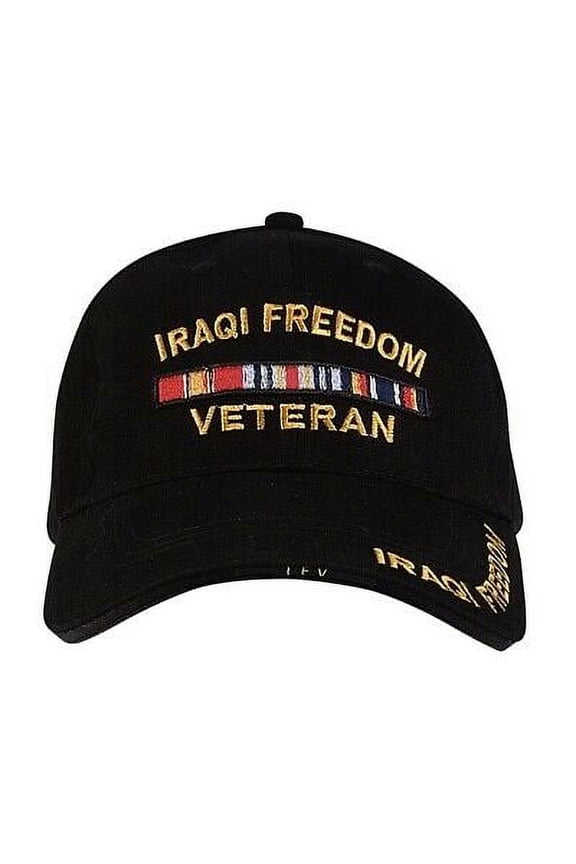 10830 Deluxe Iraqi Freedom Low Profile Cap, Black