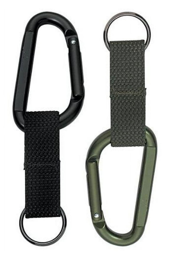Jumbo 80MM Carabiner With Web Strap Key Ring