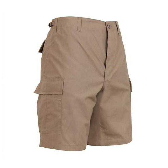 Rothco 7943 Men Rip-Stop Battle Dress Uniform Shorts, Khaki - 2XL