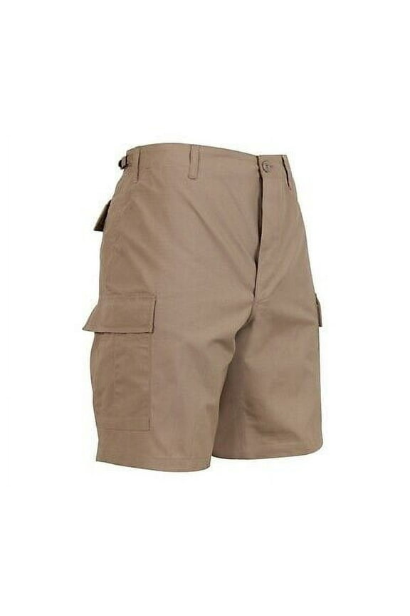 7939 Men Rip-Stop Battle Dress Uniform Shorts, Khaki - Small