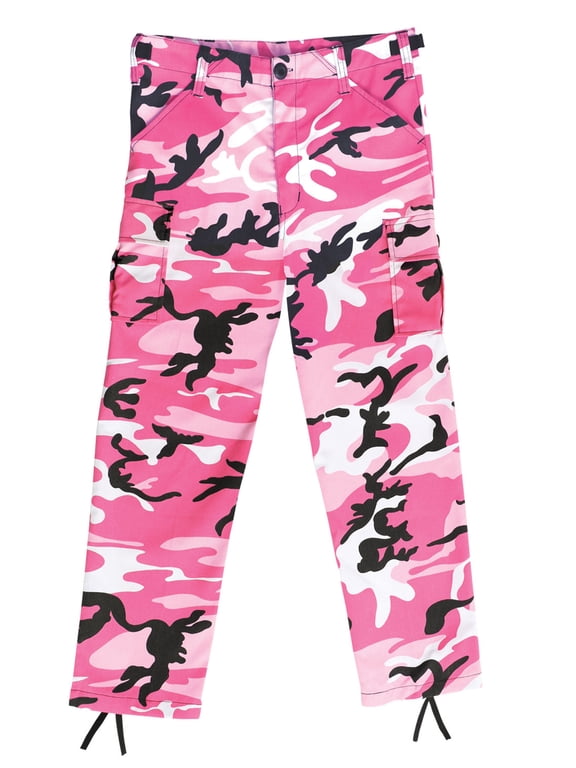 Kids Cargo Pants,Pink Camo,M