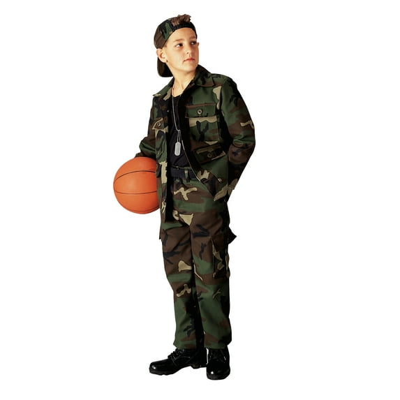 Rothco Kids Cargo Pants,Woodland Camo,12