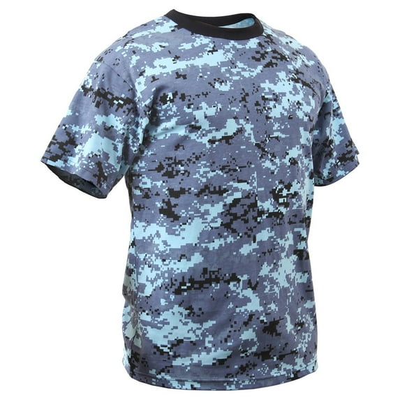Rothco Kids Digital Camo T-Shirt - Sky Blue Digital Camo, Small