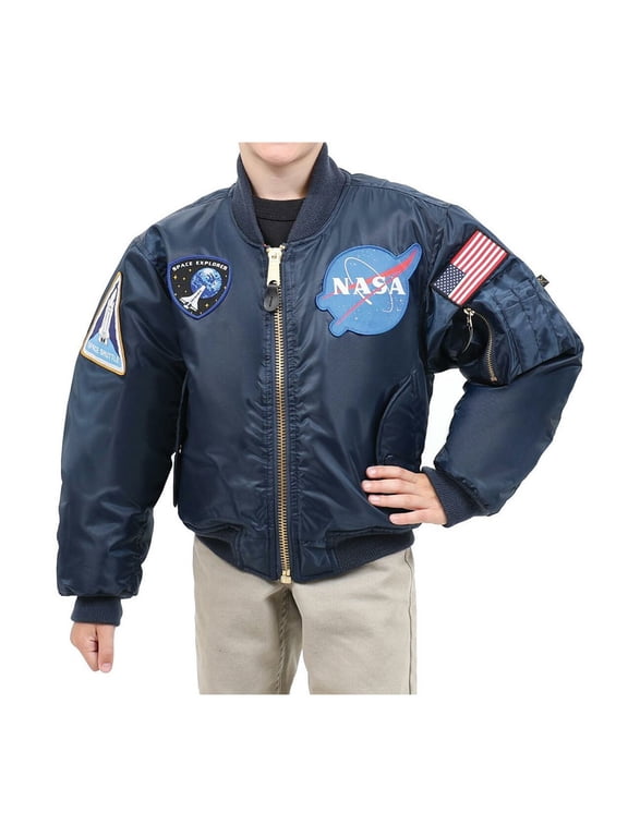 18107 Men Kids NASA MA-1 Flight Jacket - Small