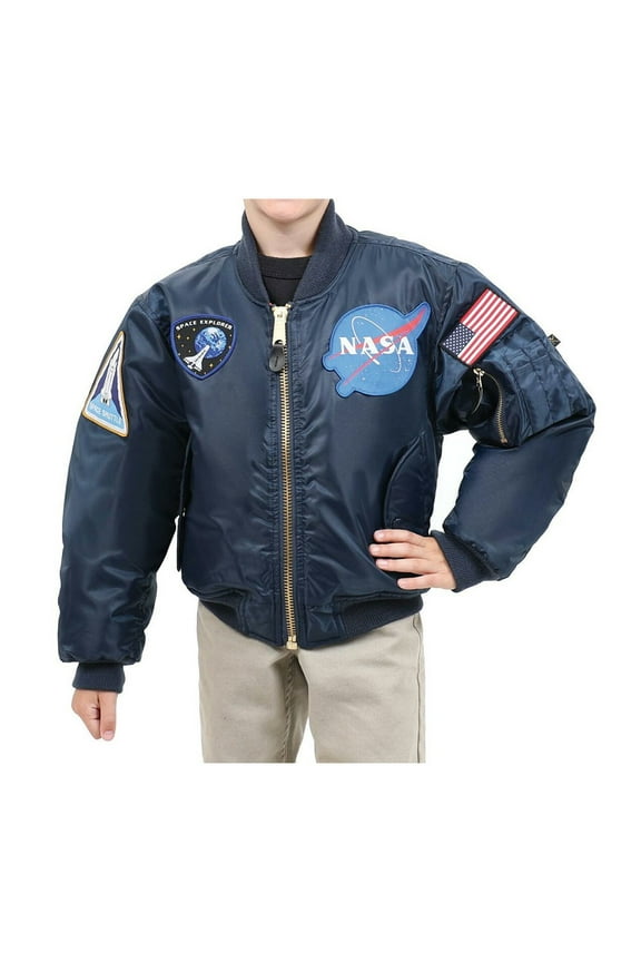 18107 Men Kids NASA MA-1 Flight Jacket - Small