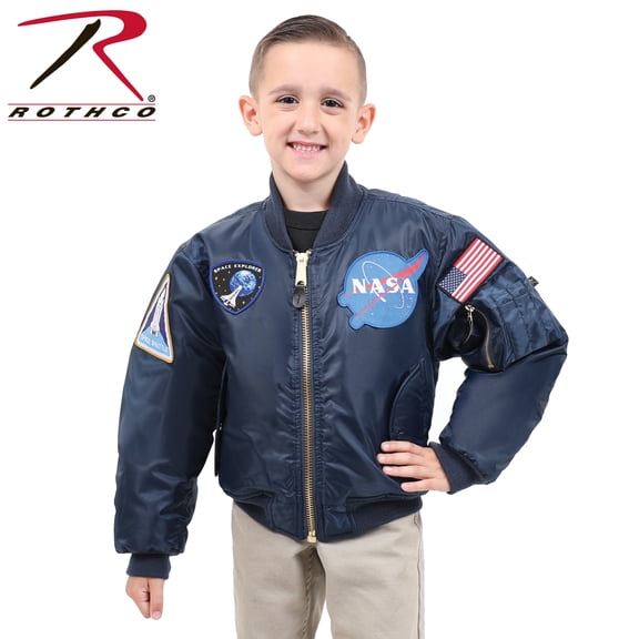 Rothco 18110 Men Kids NASA MA-1 Flight Jacket - Extra Large
