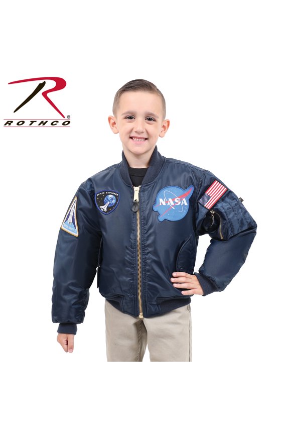 18110 Men Kids NASA MA-1 Flight Jacket - Extra Large