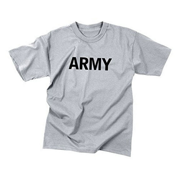 Rothco Kids Army Physical Training T-Shirt - Grey, Medium