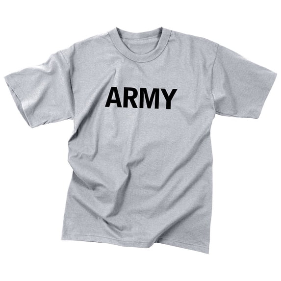 Rothco 6937 Kids Army Physical Training T-Shirt, Gray - Small