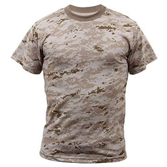 Rothco 6879 Unisex Kids Digital Camo Short Sleeve T-Shirt, Desert Digital Camo - Small