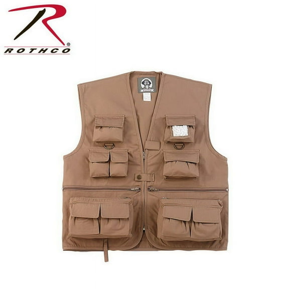 Rothco 9858 Men Kids Uncle Milty Travel Vest, Khaki - Extra Large