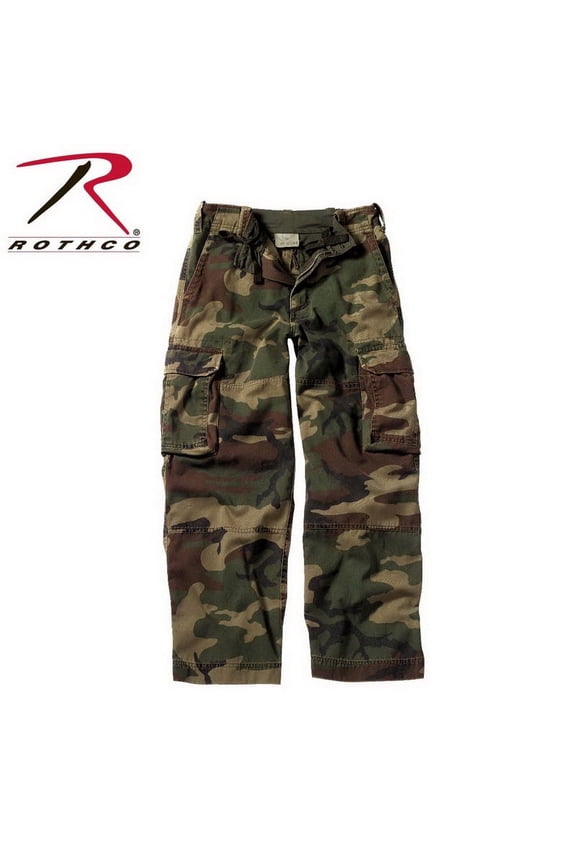 (Price/PR)Rothco 2506 Kids Vintage Paratrooper Fatigue-Woodland Camo-L