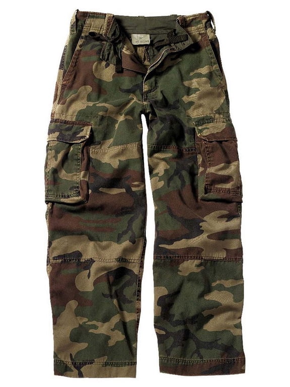 1354 Men Kids Vintage Paratrooper Fatigue Pants - Medium