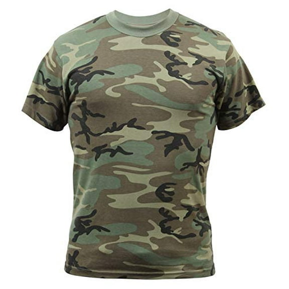 Rothco Kids Vintage T-Shirt, Woodland Camo, X-Large
