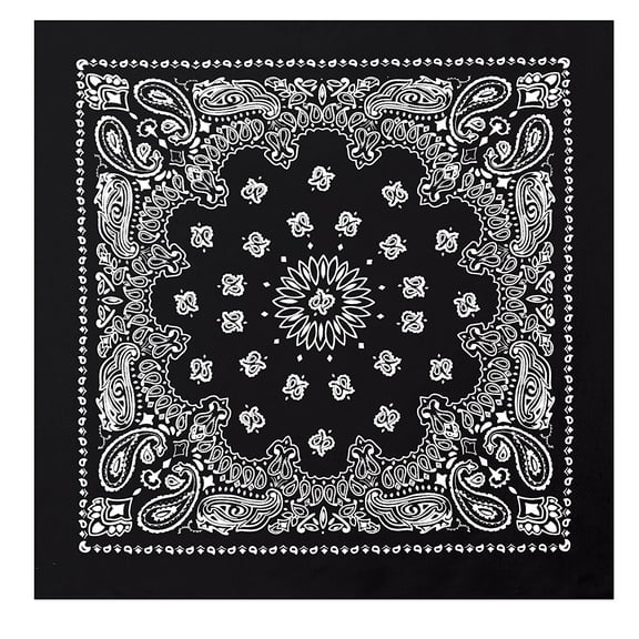 Rothco Large Trainmen Bandanas 27 Inch - Black
