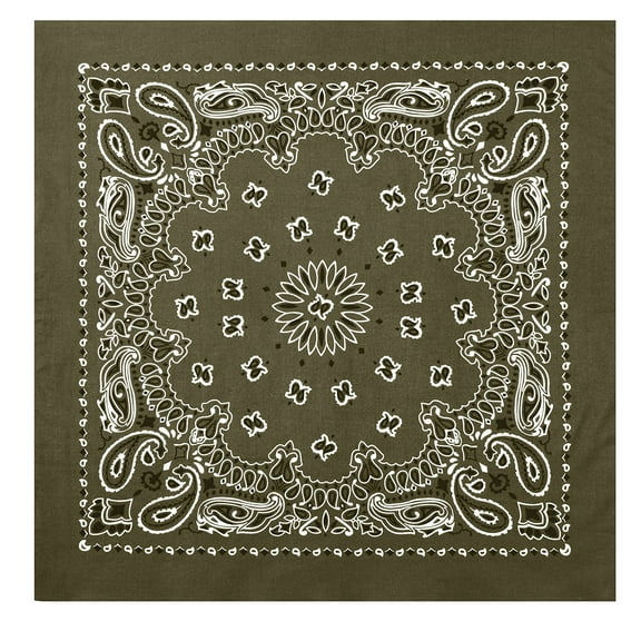 Rothco Large Trainmen Bandanas 27 Inch - Olive Drab