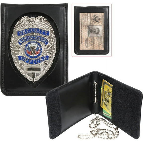 Rothco Leather Neck Identification Badge Holder