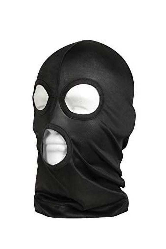 Lightweight 3-Hole Facemask, Black